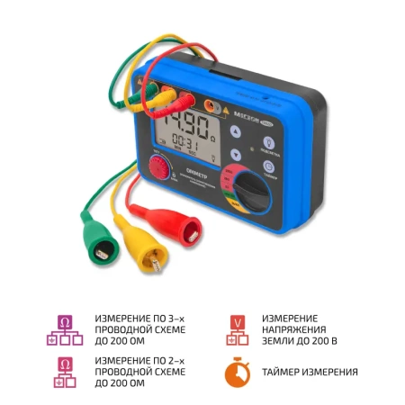 Измеритель сопротивления заземления МЕГЕОН 13020 купить по низкой цене | МАКСПРОФИТ